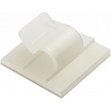Sockel Plica selbstklebend für Kabelbinder basico 19x19mm transparent - 100 Stück