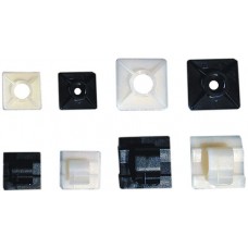 Sockel selbstklebend für Kabelbinder 26x13mm transparent - 100 Stück