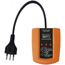 Steckdosenprüfgerät Testy 1+ für T12,13,23 CATII 300V IP40