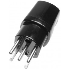 Stecker ELBRO T15 schwarz 10A 400V