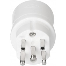 Stecker Max Hauri TH T25 3L+N+PE 16A 400V horizontal Ø12.5mm weiss