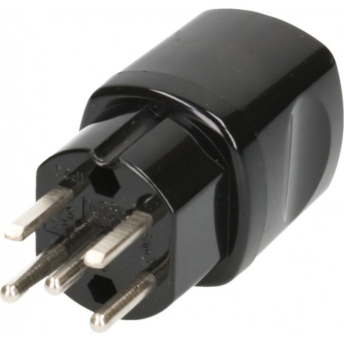 Stecker Typ 15 Max Hauri 3L+N+PE 10A 400/250V schwarz