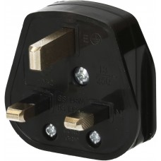 Stecker Typ G Max Hauri für Grossbritannien 230V/13A L+N+PE schwarz