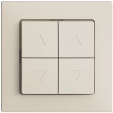 UP-Frontset EDIZIOdue crema für Storentaster/-schalter F