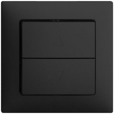 UP-Frontset EDIZIOdue schwarz für Storentaster/-schalter F