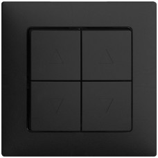 UP-Frontset EDIZIOdue schwarz für Storentaster/-schalter F