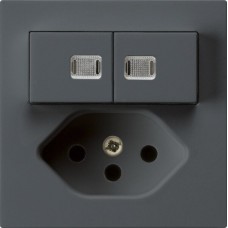 UP-Leuchtkombination 1/3+3/1P+T13 anthrazit kallysto 2 Linsen