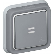 UP-Leuchtwippschalter Legrand PLEXO 3/1L grau Kontrolllampe IK07
