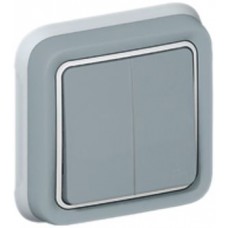 UP-Wippschalter Legrand PLEXO 1/3+3/1L grau