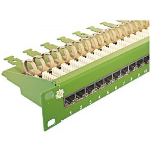 Verteilerplatte RJ45 ITT 30 Buchten Gr n Verteilerplatte RJ45 ITT 30 Buchten Gr n