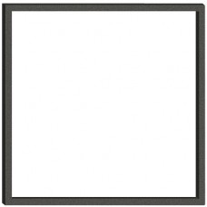 Zusatzrahmen EDIZIOdue prestige 1x1 schwarz