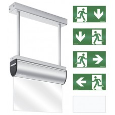 Notleuchte ESYLUX SLC EL LED IR 230V 3W IP40 3h Aluminium Pendelmontage