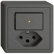 AP-Kombination EDIZIO.liv SNAPFIX ARL+T13 Frontbeleuchtung gb dunkelgrau ARL GX AP-Kombination EDIZIO.liv SNAPFIX ARL+T13 Frontbeleuchtung gb dunkelgrau ARL GX