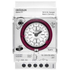 REG-Schaltuhr ELBRO Grässlin talento 211 SK 1-0-Uhr 110…230V 24h 15Min 16A