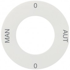 Frontscheibe 0-Aut-0-Man weiss Hager basico Ø43mm für Drehschalter