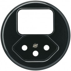 Frontscheibe Hager basico schwarz Ø58mm für Kombi Gr.I/T13