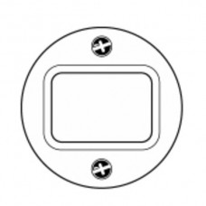 Frontscheibe Hager basico weiss Ø43mm für Druckschalter/-taster