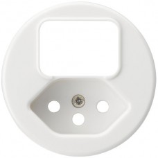 Frontscheibe Hager basico weiss Ø58mm für Kombi Gr.I/T13