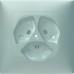 Frontset ABB SIDUS B zu 3×T13/1 weiss