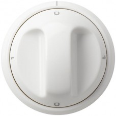 Frontset 0-1-0-1 weiss Hager basico Ø43mm für Drehschalter