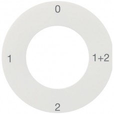 Frontset 0-1-1+2-2 weiss Hager basico Ø43mm für Schlüsselschalter
