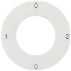 Frontset 0-2-0-1 weiss Hager basico Ø43mm für Schlüsselschalter