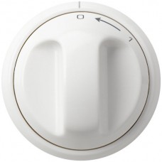 Frontset 1->0 weiss Hager basico Ø43mm für Schwenktaster
