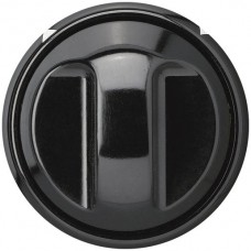 Frontset Hager basico Ø43mm schwarz für Storendrehschalter-taster