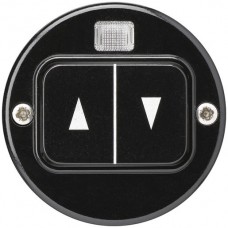 Frontset Hager basico Ø43mm schwarz für Storenschalter tapparello