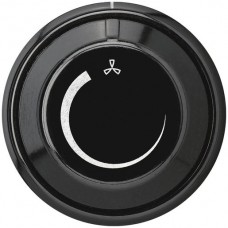 Frontset Hager basico schwarz Ø43mm für Drehzahlsteller
