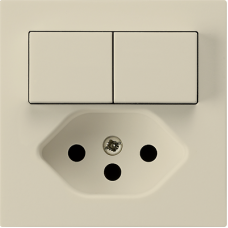 Einsatz zu Kombination Hager kallysto 2×A-R/1P+T13 beige A Einsatz zu Kombination Hager kallysto 2×A-R/1P+T13 beige A