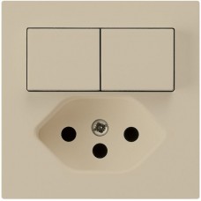 Einsatz zu Kombination Hager kallysto 2×A-R/1P+T13 beige mit Kinderschutz A Einsatz zu Kombination Hager kallysto 2×A-R/1P+T13 beige mit Kinderschutz A