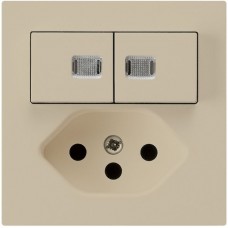 Leuchtkombination 2xA-R/1P+T13 beige Hager kallysto 2 Linsen mit Kinderschutz A Leuchtkombination 2xA-R/1P+T13 beige Hager kallysto 2 Linsen mit Kinderschutz A