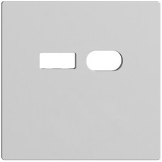 Montageset Feller EDIZIOdue für Steckdose USB 18W Typ A + Typ C hellgrau F