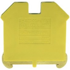 Schutzleiterklemme Woertz 3436/4VEX 4mm² Schraub 8x45x49mm DIN35 grün-gelb
