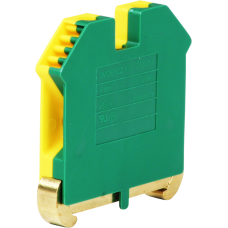 Schutzleiterklemme Woertz 3436/4V 4mm² Schraub 8x45x49mm DIN35 grün-gelb