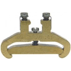 Schutzleiterklemme Woertz 3436EX 6mm² Schraub 7×33.5×48mm DIN35 blank