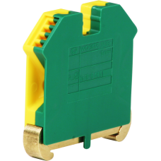 Schutzleiterklemme Woertz 3436V 6mm² Schraub 9x45x49mm DIN35 grün-gelb