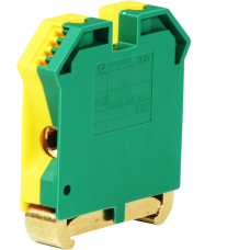 Schutzleiterklemme Woertz 3437V 16mm² Schraub DIN35 grün/gelb