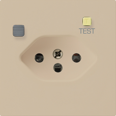 Steckdose Hager kallysto T13 FI 30mA beige A Steckdose Hager kallysto T13 FI 30mA beige A