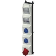 Stromverteiler Mennekes AMAXX grau/schwarz IP44 mit FI