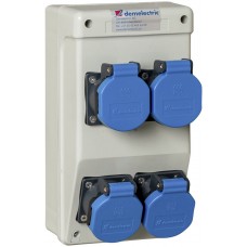 Stromverteiler Demelectric DB20468 16A 4×T23