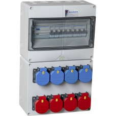 Stromverteiler Demelectric DB20951 40A 4×LS FI 4×T23 4×T25