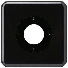 UP-Frontset 0-2-0-1 schwarz basico 86x86mm für Schlüsselschalter