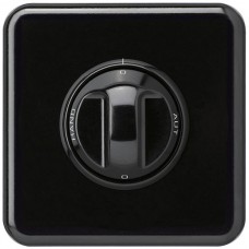 UP-Frontset 0-Aut-0-Hand schwarz basico 86x86mm für Drehschalter