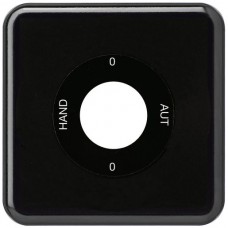 UP-Frontset 0-Aut-0-Hand schwarz basico 86x86mm für Schlüsselschalter