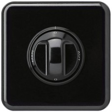 UP-Frontset 0-Aut-0-Man schwarz basico 86x86mm für Drehschalter