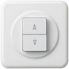 UP-Frontset basico 86×86mm weiss für Storenschalter/taster 2-fach