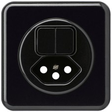UP-Frontset basico schwarz 86x86/Ø58mm für Kombi Gr.I,1/T13