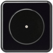 UP-Frontset Hager basico schwarz 86x86mm für Blindabdeckung Ø58